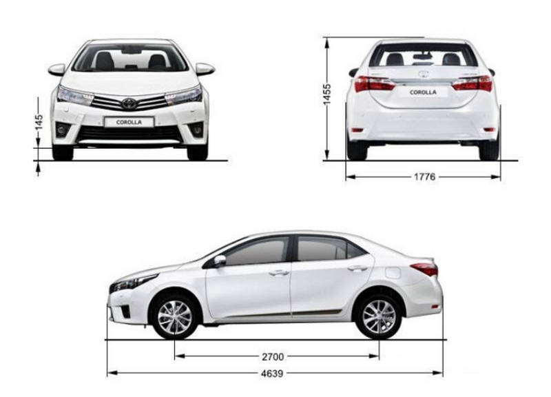 Tìm hiêru kích thước oto 4 chỗ