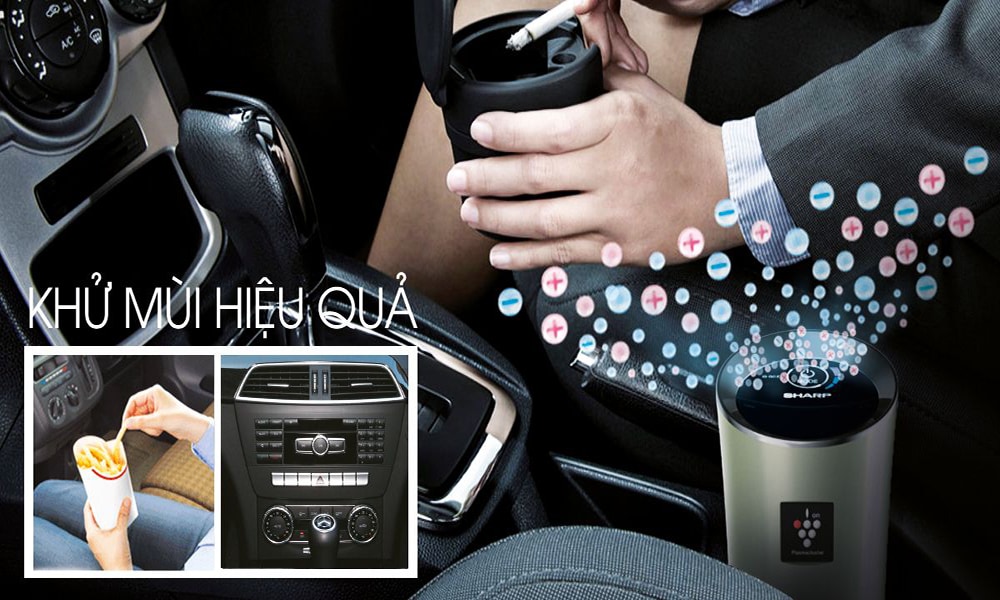 Máy lọc không khí xe ô tô khử mùi hiệu quả