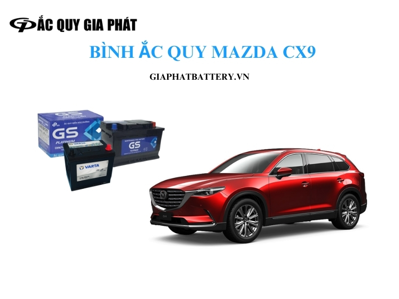 Bình ắc quy chính hãng cho xe Mazda CX9