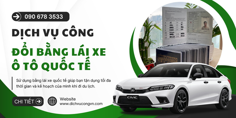 Hình ảnh bằng lái xe ô tô quốc tế và hộ chiếu