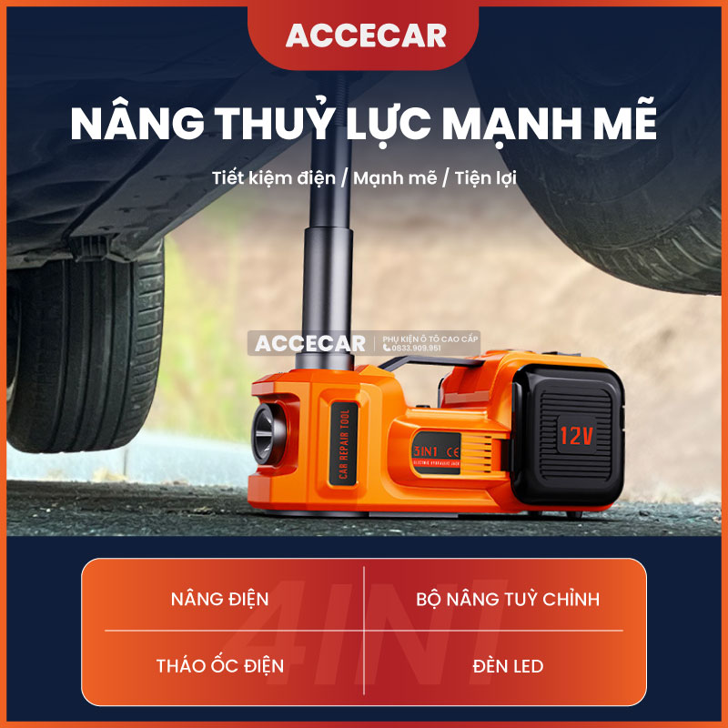 Bơm hơi đa năng trong hộp đựng bộ dụng cụ