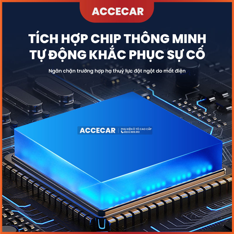 Các bộ phận của kích nâng gầm điện tử và bơm hơi