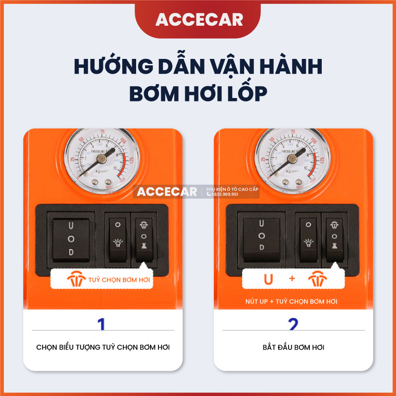 Tay cầm cao su và công tắc điều khiển kích nâng gầm điện tử