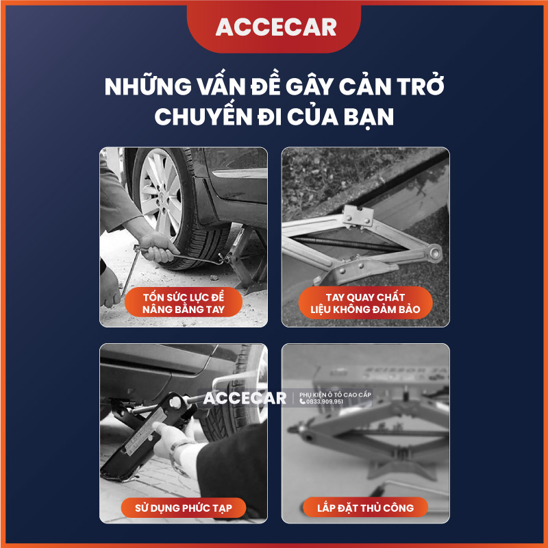 Cờ lê điện thế hệ mới trong bộ dụng cụ thay lốp