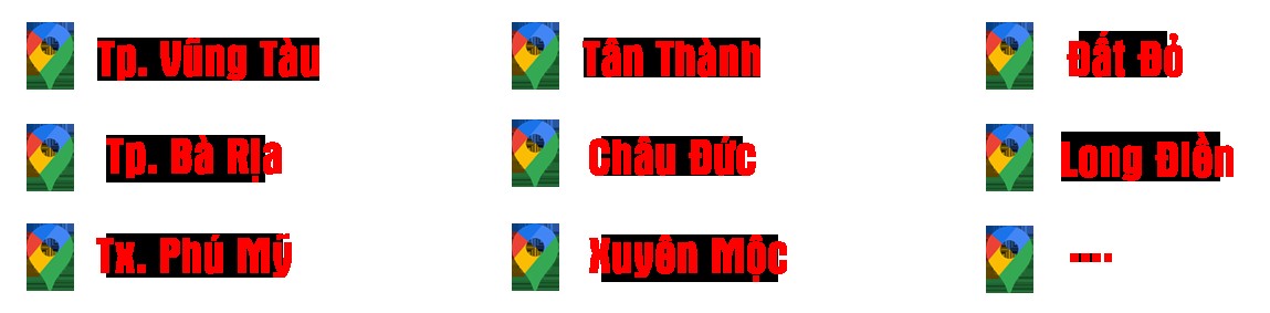 Bản đồ các địa điểm học lái xe ô tô tại Vũng Tàu