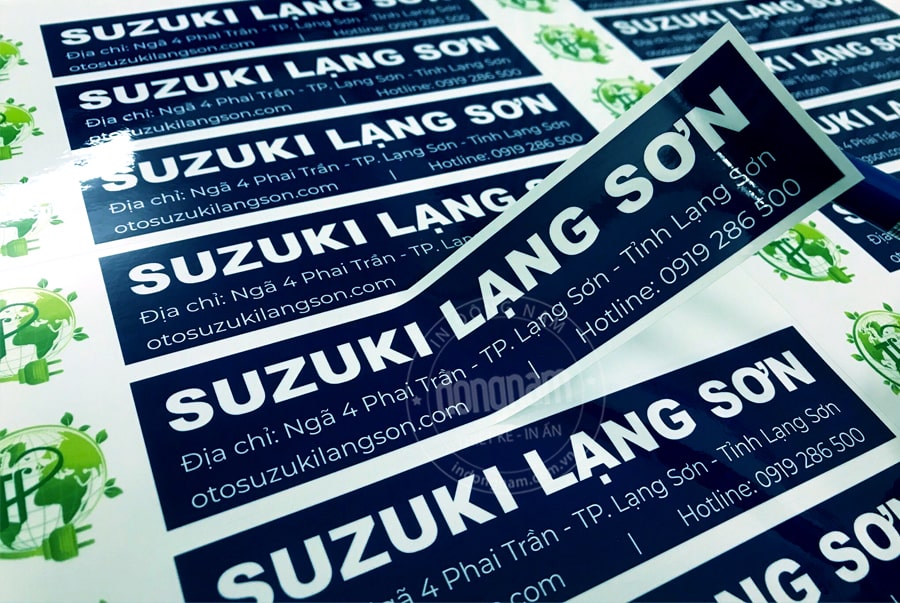 Decal nhựa chất lượng cao cho tem dán cửa xe ô tô