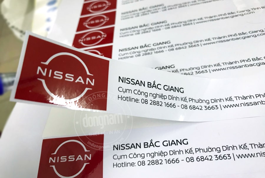 Máy in decal chuyên dụng sản xuất tem dán cửa xe ô tô