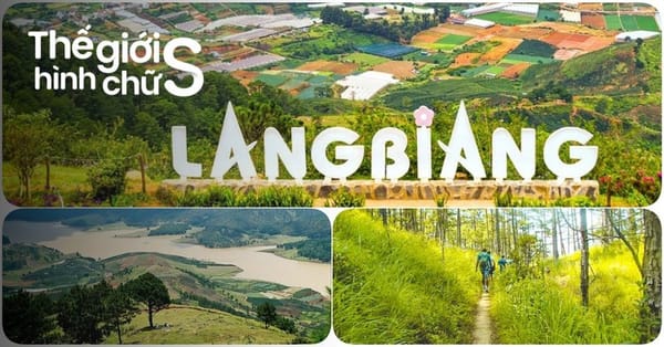 Đỉnh Lang Biang Đà Lạt nhìn từ xa