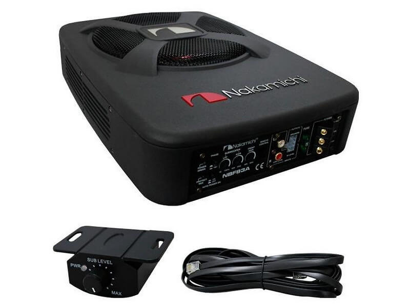 Mặt trước và thông số kỹ thuật loa sub Nakamichi NBF 80A