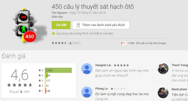 Giao diện phần mềm học lái xe ô tô trên iPhone - 450 câu lý thuyết
