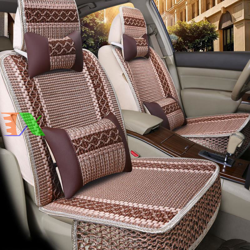Áo ghế bọc cho xe 4-5 chỗ với họa tiết trang nhã