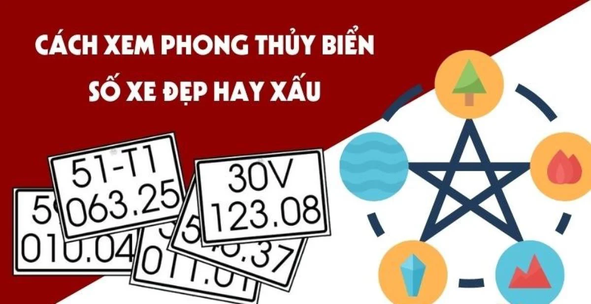 Tính tổng 5 số cuối là cách tính biển số xe phong thủy phổ biến