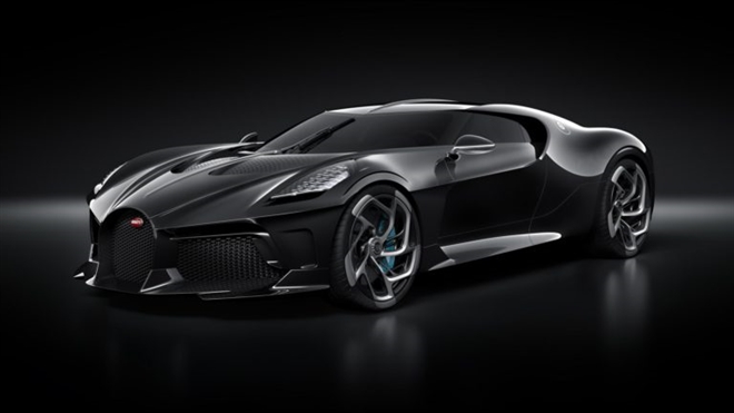 Bugatti La Voiture Noire màu đen sang trọng, chiếc xe đắt nhất trong thế giới siêu xe ô tô