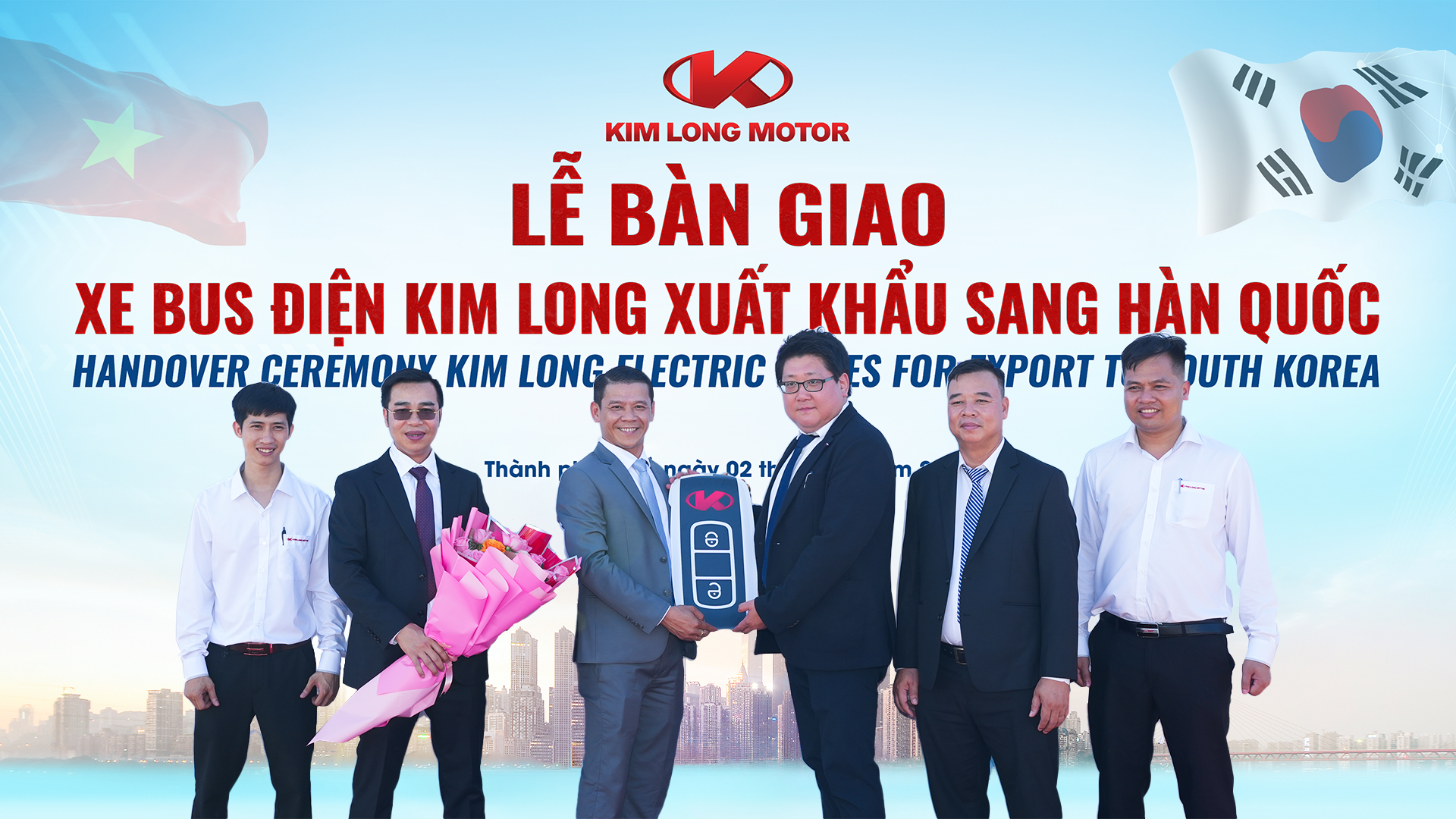 Lễ bàn giao xe bus điện Kim Long N23-EV, biểu tượng cho xe ô tô Việt Nam sản xuất