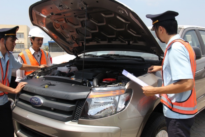 Xe ô tô nhập khẩu chờ kiểm định theo Nghị định 116