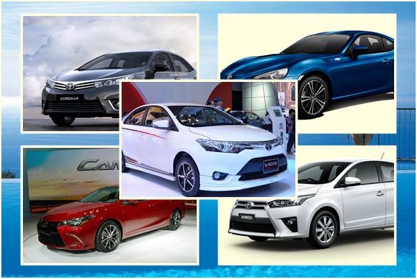 Tổng quan các dòng xe Toyota 4 chỗ