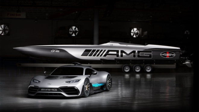 Mercedes-AMG One màu xám, siêu xe mang công nghệ động cơ F1