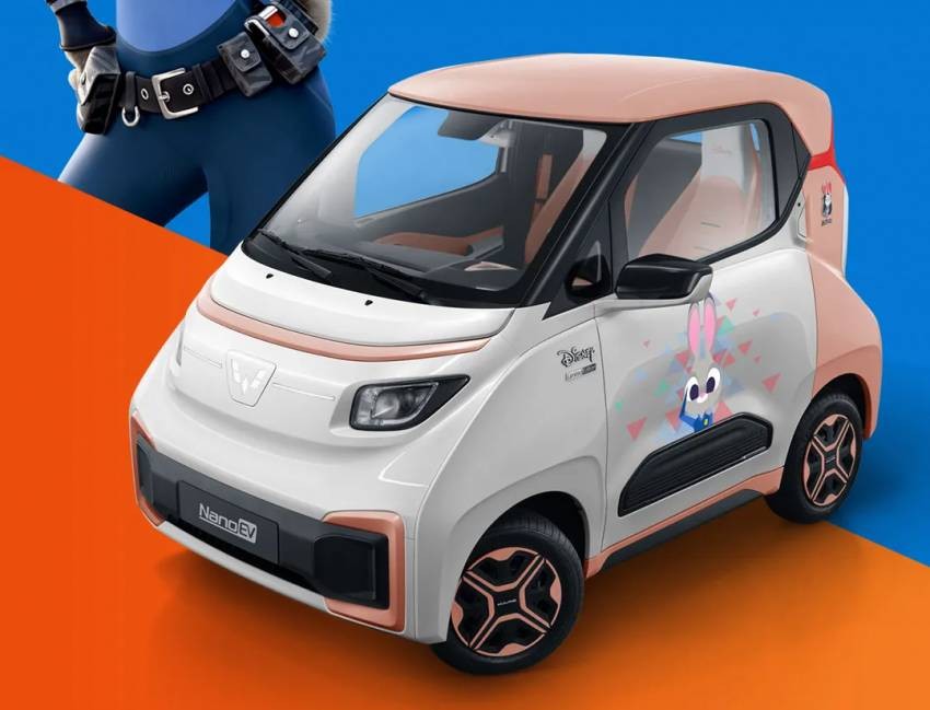 Wuling Nano EV được giới thiệu tại Triển lãm ô tô quốc tế Thiên Tân.