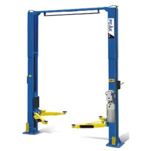 Cầu nâng 2 trụ PEAK tải trọng 5.5 tấn, phù hợp cho xe ô tô tải 2 cầu