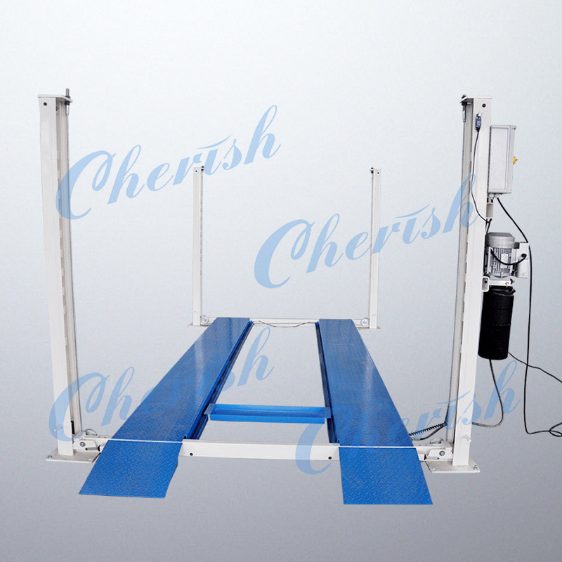 Cấu tạo thang nâng xe 4 trụ an toàn cho nhà 2 xe