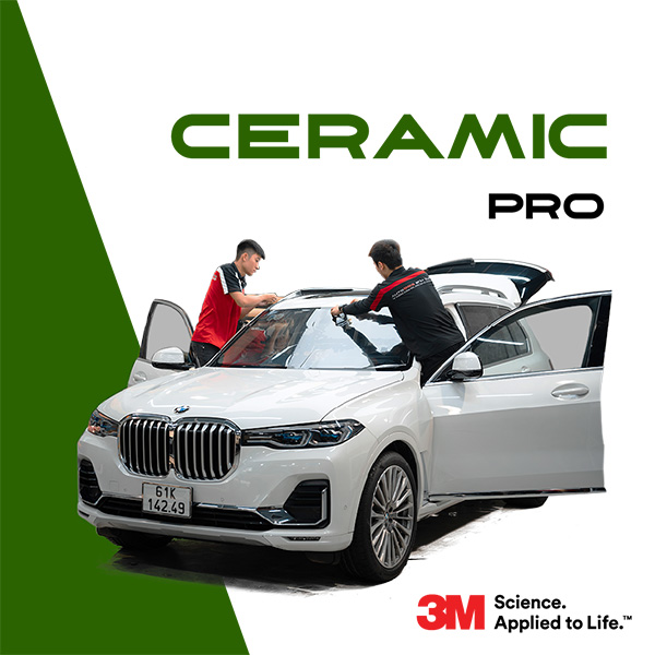 Đồ chơi xe ô tô Bình Dương - Dán phim cách nhiệt 3M Ceramic Pro