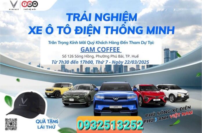Các mẫu xe ô tô điện VinFast phổ biến cho thuê tự lái tại Huế
