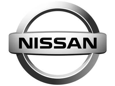 Logo màu xanh thép của hãng xe ô tô Nissan