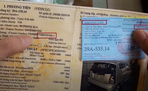 Kiểm tra các hạng mục xe ô tô cũ