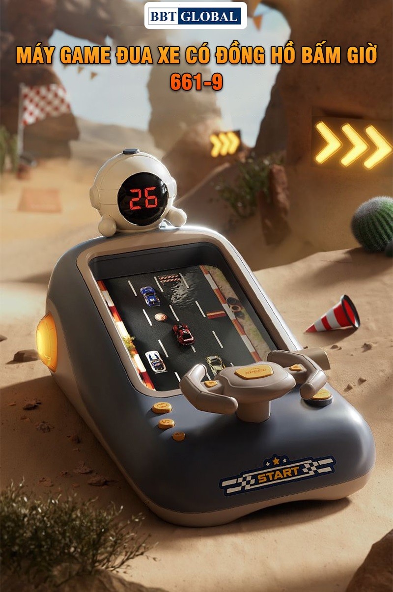 Máy game ô tô xe đua đồ chơi 661-9 nhìn từ trên xuống