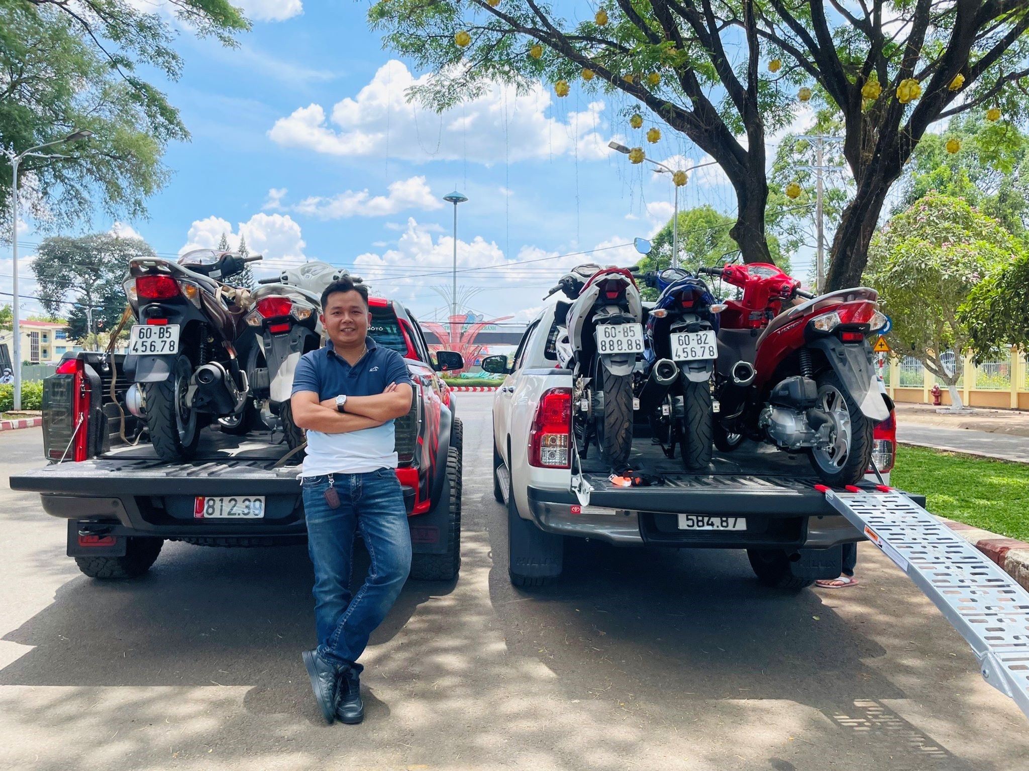 Cơ sở kinh doanh xe ô tô của anh Nguyễn Minh Trọng
