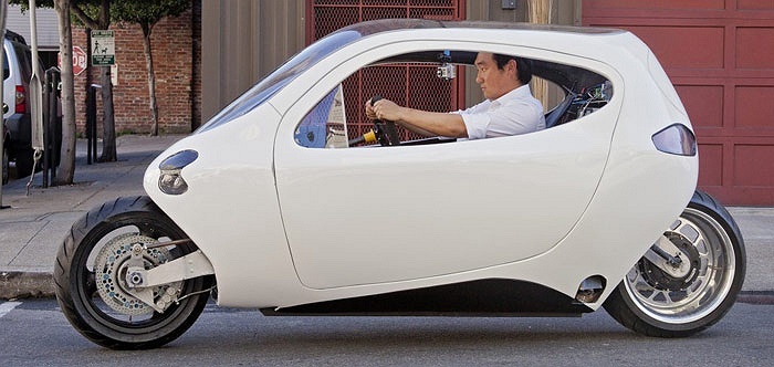 Kích thước và trọng lượng của xe ô tô hai bánh LIT Motors C1