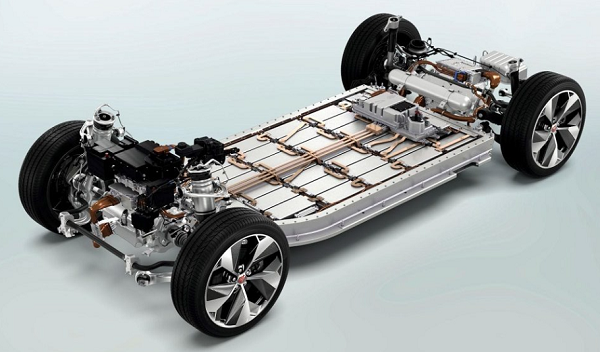 Minh họa pin lithium-ion trên xe ô tô điện
