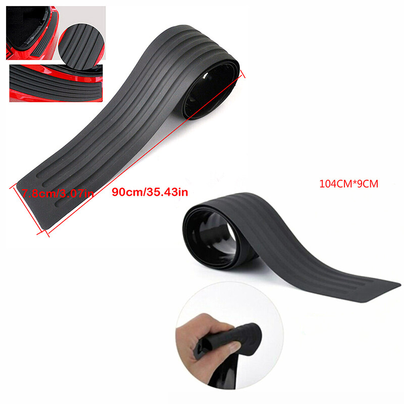Minh họa các bước làm sạch và dán bọc cốp xe ô tô