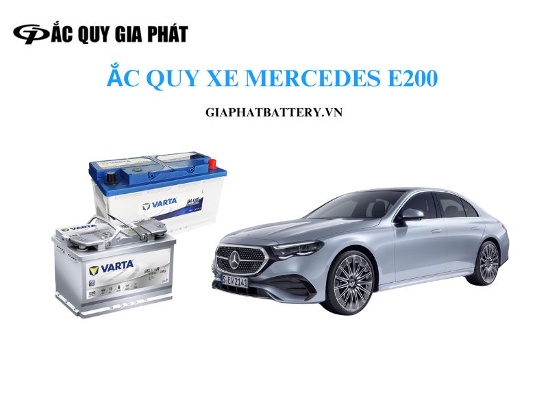 Ắc quy xe ô tô Mercedes E200 chính hãng