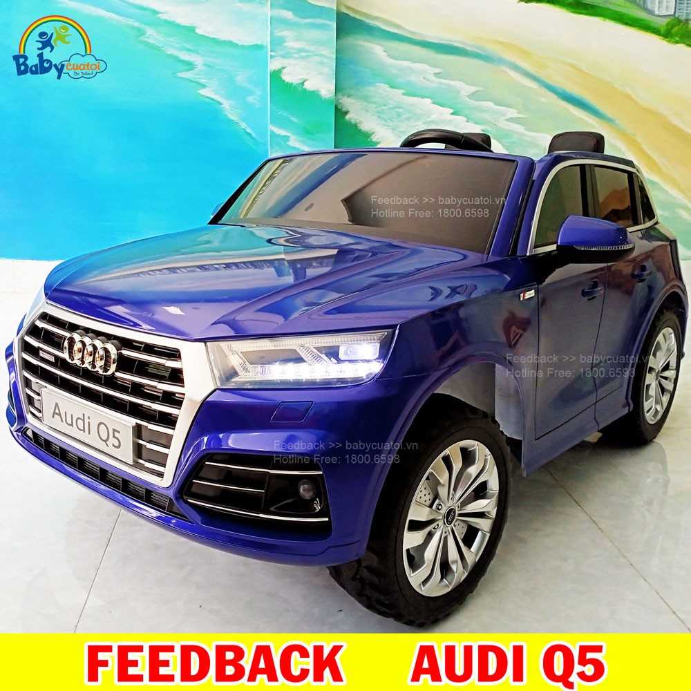 Xe ô tô điện trẻ em Audi Q5 trắng bản quyền