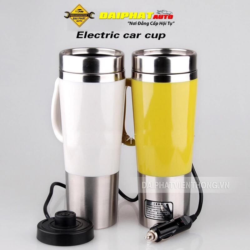 Cốc đun nước trên xe ô tô kiểu dáng hiện đại