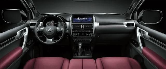 Bảng điều khiển trung tâm và màn hình giải trí của Lexus GX