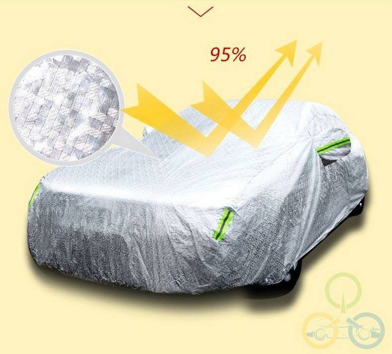 Chất liệu và cấu tạo của bạt phủ xe ô tô 4 chỗ cách nhiệt