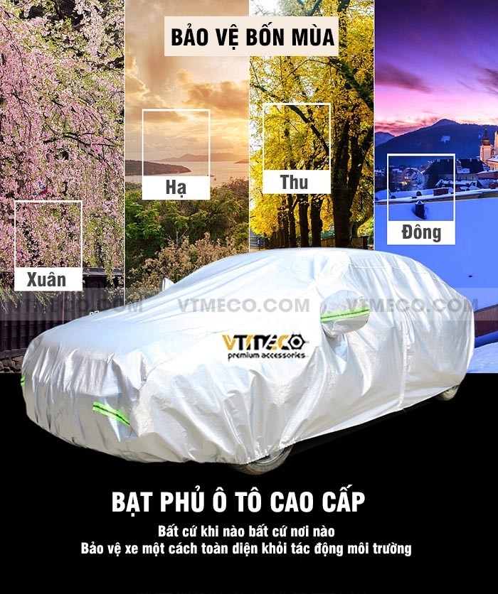 Bề mặt bạt phủ xe ô tô Camry chống thấm nước