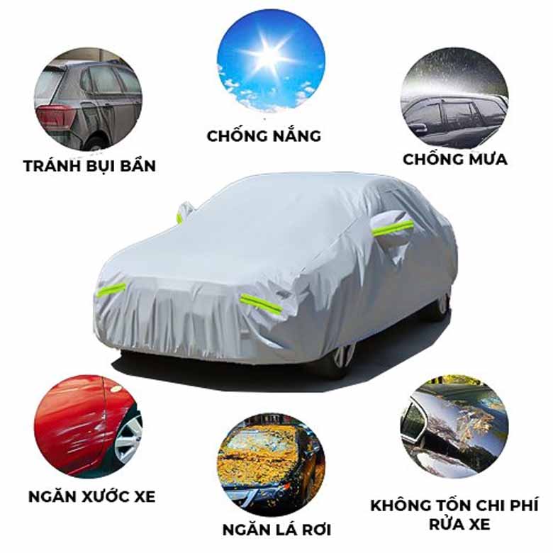 Bạt phủ xe ô tô Mitsubishi Triton 3 lớp vải dù Oxford