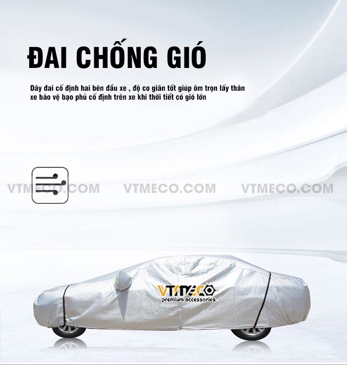 Cận cảnh bạt phủ xe ô tô Accent khi gập gọn