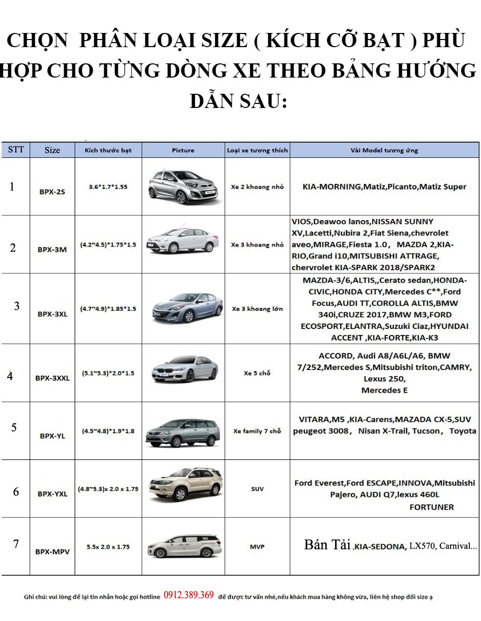 Cách gấp bạt phủ xe ô tô 5 chỗ gọn gàng
