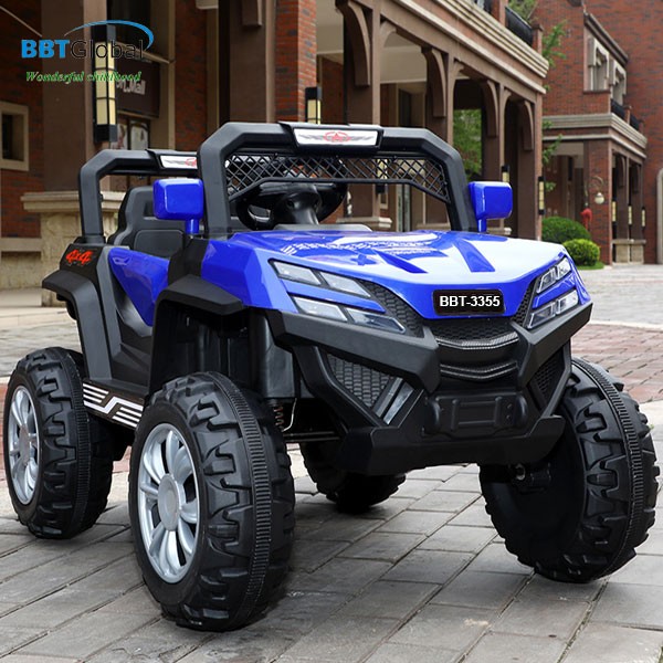 Xe ô tô điện địa hình trẻ em BBT-3355 màu xanh