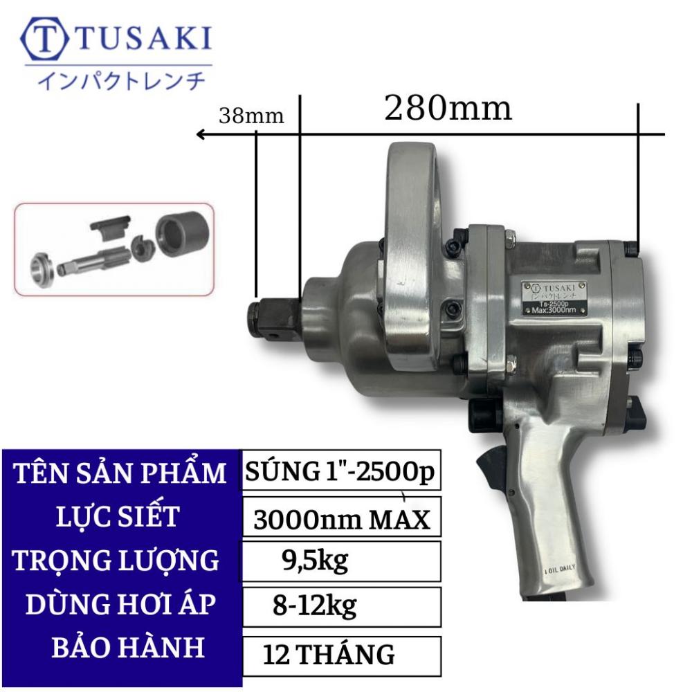 Súng siết bu lông khí nén 1 inch cho xe tải