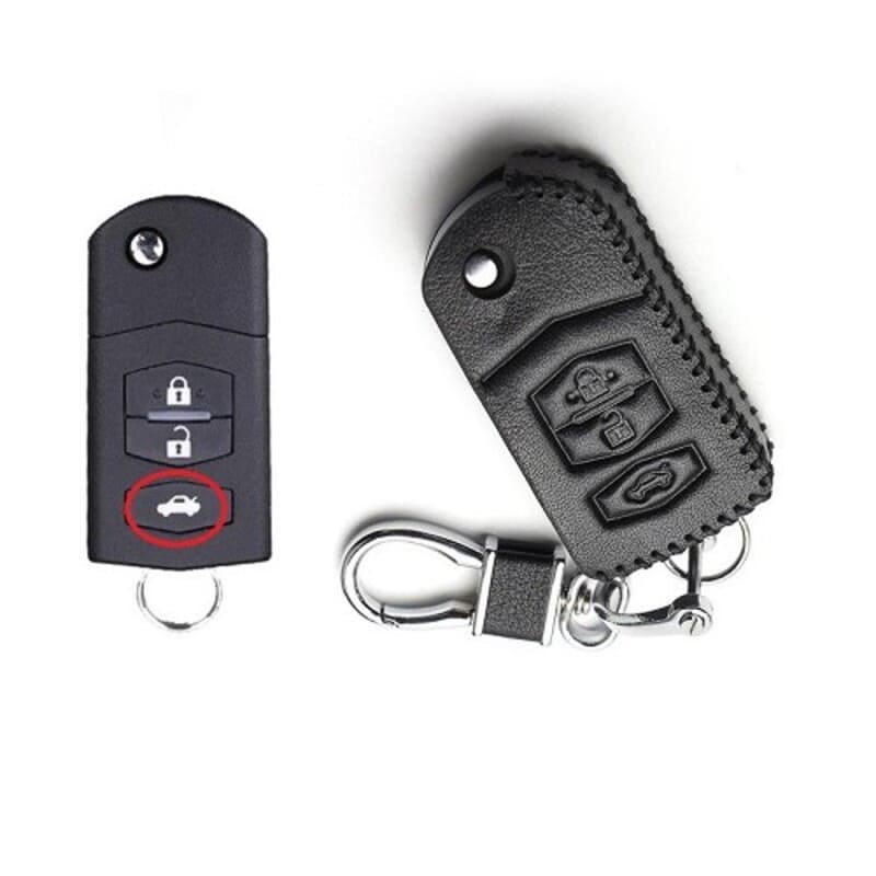 Biểu tượng nhận diện nút mở cốp trên Smartkey xe Mazda 3