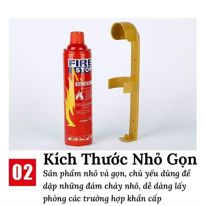 Bình chữa cháy mini cho ô tô dễ dàng thao tác và sử dụng
