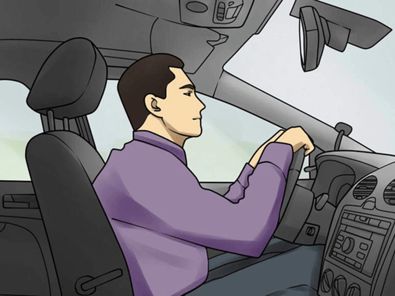 Người kẹt trong ô tô đang tìm kiếm lẫy mở cửa khẩn cấp ở vị trí ghế lái