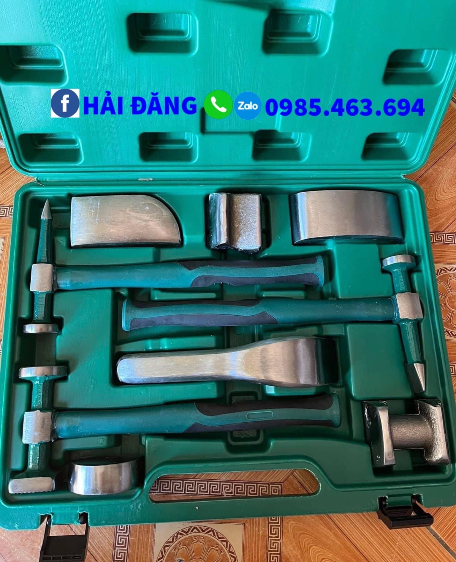 Bộ dụng cụ búa gò và đe tay chuyên dụng cho thợ gò xe ô tô