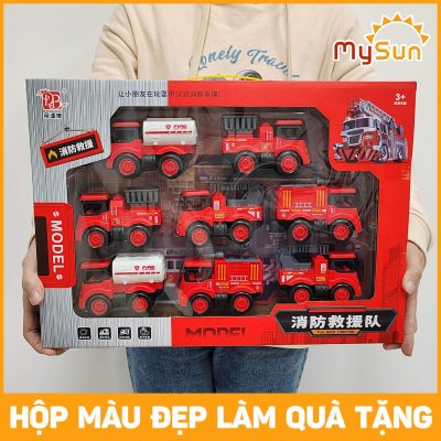 Mô hình xe ô tô cứu hỏa đồ chơi đẹp mắt