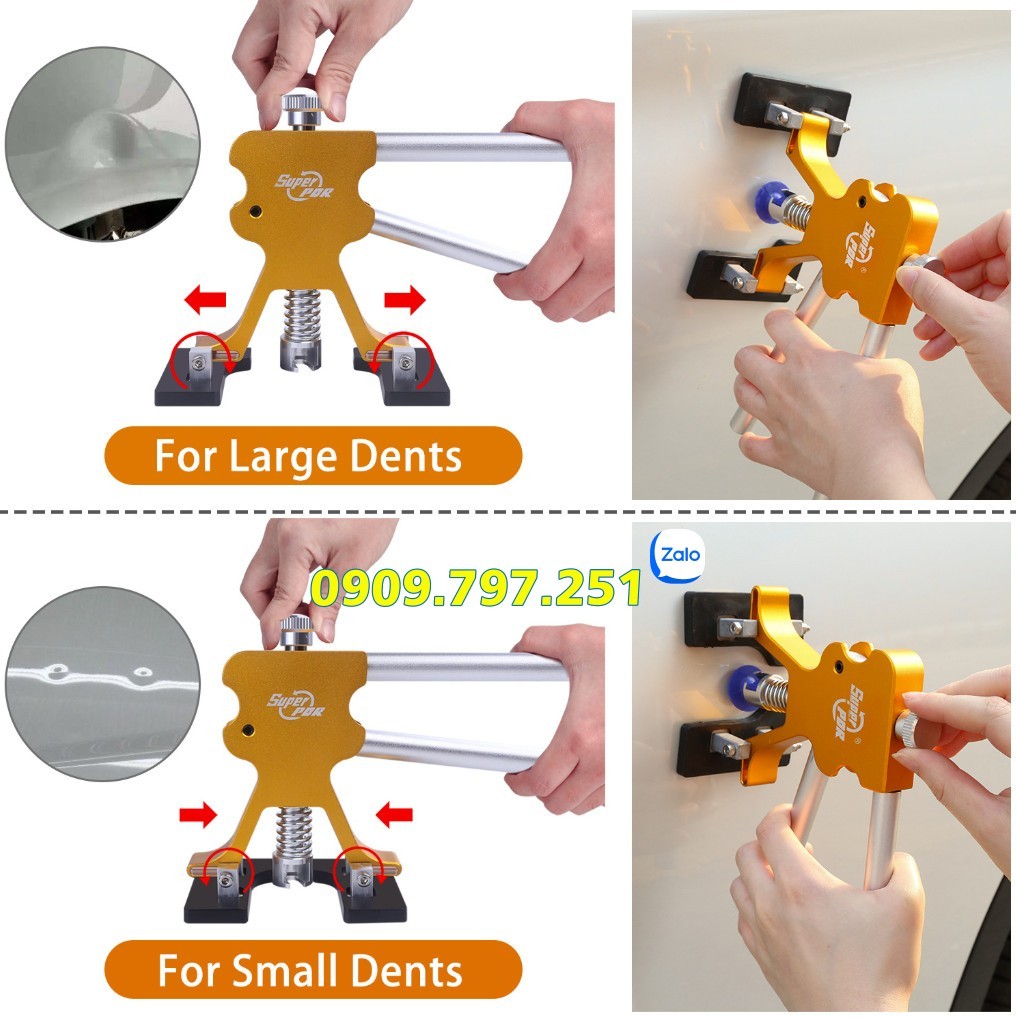 Bộ dụng cụ kéo vết móp trên xe ô tô